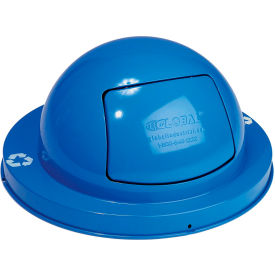 Global Industrial Steel Dome Lid For 36 Gallon Trash Can Blue