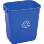 Global Industrial™ Deskside Recycling Wastebasket 3-7/16 Gallon Blue