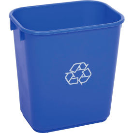 Global Industrial™ Deskside Recycling Wastebasket 3-7/16 Gallon Blue