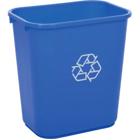 Global Industrial™ Deskside Recycling Wastebasket 7 Gallon Blue