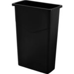 Global Industrial™ Slim Trash Can 23 Gallon Black