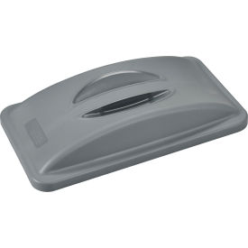 Global Industrial™ Solid Lid With Handle Gray