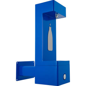 Global Industrial™ Outdoor Wall Mount Bottle Filling Station w/Filter Blue