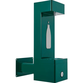 Global Industrial™ Outdoor Wall Mount Bottle Filling Station w/Filter Green