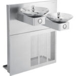 Global Industrial™ In-Wall Bi-Level Drinking Fountain Filtered Refrigerated Stainless