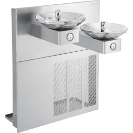 Global Industrial™ In-Wall Bi-Level Drinking Fountain Filtered Refrigerated Stainless