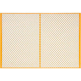 Global Industrial Machinery Wire Fence Partition Panel 7'W Yellow