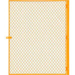 Global Industrial™ Machinery Wire Fence Partition Hinged Door Yellow