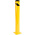 Global Industrial™ Steel Safety Bollard W/Chain Slots & Removable Cap 5.5''D x 42""H