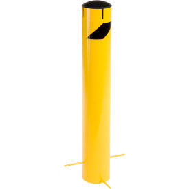 Global Industrial Pour-In-Place Bollard W/Removable Cap & Chain Slots 5.5''D x 36''H