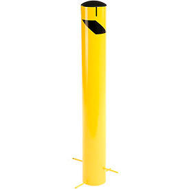 Global Industrial™ Pour-In-Place Bollard W/Removable Cap & Chain Slots 5.5''D x 42''H