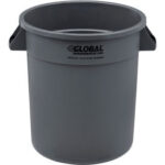 Global Industrial™ Plastic Trash Can 10 Gallon Gray