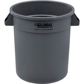 Global Industrial™ Plastic Trash Can 10 Gallon Gray