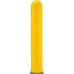 Global Industrial™ Smooth Bollard Post Sleeve 8"" HDPE Dome Top Yellow