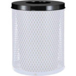 Global Industrial™ Steel Flat Lid For 24 Gallon Trash Can Black