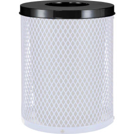 Global Industrial Steel Flat Lid For 24 Gallon Trash Can Green