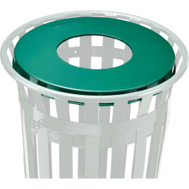 Global Industrial Steel Flat Lid For 36 Gallon Trash Can Green