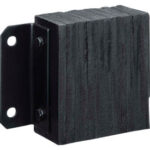 Global lndustrial™ P1 Heavy Duty Dock Bumper Rectangular 14Wx10H Black