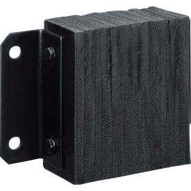 Global lndustrial™ P1 Heavy Duty Dock Bumper Rectangular 14Wx10H Black