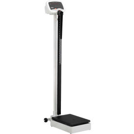 Global Industrial™ Digital Physician Scale w/ Height Rod 600 Lb Capacity 10-5/8""L x 14-3/4""W