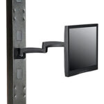 Global Industrial™ Fixed Height LED/LCD Flat Panel Monitor Arm with VESA Plate Black