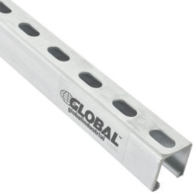 Global Industrial™ 8' Slotted Strut Channel 1-5/8x7/8 12 GA Pre-Galvanized Zinc Plated
