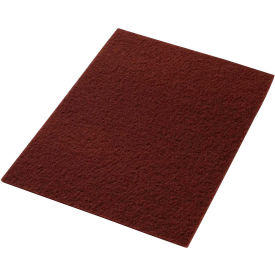 Global Industrial™ 14"" x 20"" EcoPrep ""EPP"" Chemical Free Stripping Pad Maroon 10 Per Case