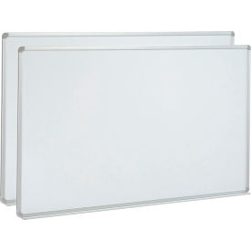 Global Industrial™ Porcelain Dry Erase Whiteboard - 96""W x 48""H - Pack of 2