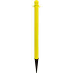 Global Industrial™ Plastic Ground Pole 35""H Yellow