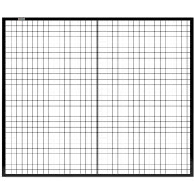 Global Industrial Machine Wire Guard Panel 6'W Black