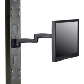 Global Industrial™ Fixed Height LED/LCD Monitor Wall Mount Arm with VESA Plate Black