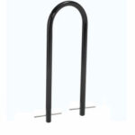 Global Industrial™ U-Rack Bike Rack 2-Bike Capacity Below Ground Mount Black