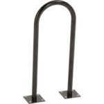 Global Industrial™ U-Rack Bike Rack 2-Bike Capacity Flange Mount Black