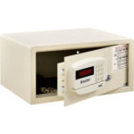Global Industrial™ Personal Hotel Safe Electronic Lock Card Slot 15x10x7 Keyed Differently WHT