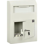 Global Industrial™ Wall-Mount Depository Drop Box 10""W x 4-1/4""D x 15""H Beige