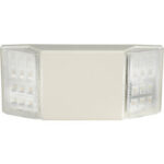 Global Industrial™ 2 Head LED Emergency Unit w/ Fixed Optics and Ni-Cad Battery Backup