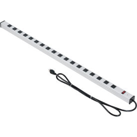 Global Industrial™ Power Strip 18 Outlets 15A 48""L 6' Cord