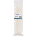 Global Industrial™ 11"" Cable Zip Ties Natural w/UV 75 lb 100/PK