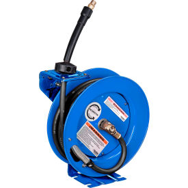 Global Industrial™ Spring Retractable Steel Hose Reel w/ 3/8"" x 25'L Hose 300 PSI