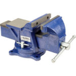Global Industrial™ 6"" Jaw Width 3"" Throat Depth General Purpose Bench Vise W/ Swivel Base