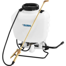 Global Industrial™ Commercial Duty Manual Backpack Pump Sprayer W/ Brass Wand & Nozzle