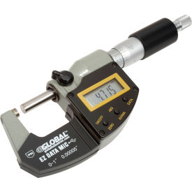 Global Industrial™ 0-1""/25.4MM Twin Force IP65 Digital Electronic & Analog Micrometer