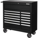 Global Industrial™ Roller Tool Cabinet 13 Drawers 42-3/8""W x 18""D x 38-5/8""H Black