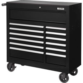 Global Industrial™ Roller Tool Cabinet 13 Drawers 42-3/8""W x 18""D x 38-5/8""H Black