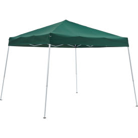 Global Industrial Portable Pop Up Canopy Slant-Leg 10'L x 10'W x 8'11""H Green