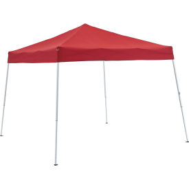 Global Industrial Portable Pop-Up Canopy Slant-Leg 10'L x 10'W x 8'11""H Red