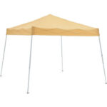 Global Industrial™ Portable Pop-Up Canopy Slant-Leg 10'L x 10'W x 8'11""H Tan