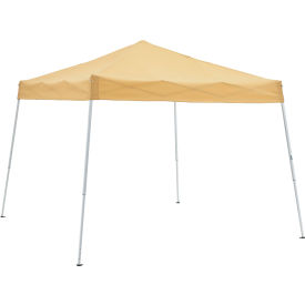 Global Industrial™ Portable Pop-Up Canopy Slant-Leg 10'L x 10'W x 8'11""H Tan