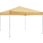 Global Industrial™ Portable Pop-Up Canopy Straight-Leg 10'L x 10'W x 10'1""H Tan