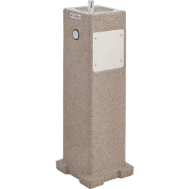 Global Industrial™ Outdoor Pedestal Drinking Fountain w/ Filter Rotocast Granite Finish
